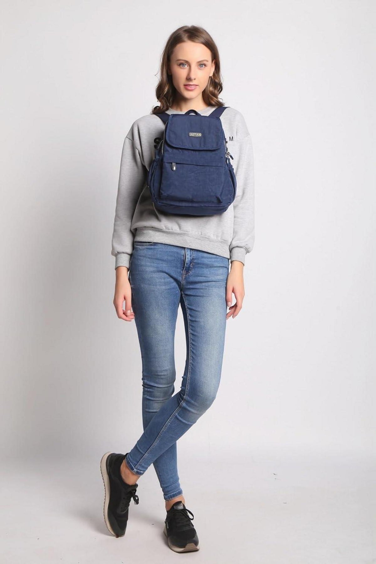 Leichter Blauer Nylon-Rucksack 10 L für Damen und Mädchen
