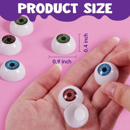 Halloween Augen Set 24 Stück gruselige Kunststoff Augäpfel