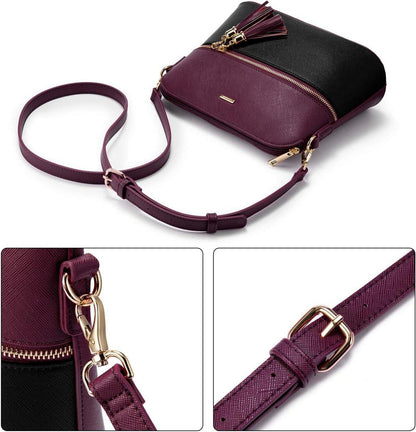 LOVEVOOK 3pcs Set Handtasche Damen Schultertasche Tasche Henkeltasche Umhängetasche