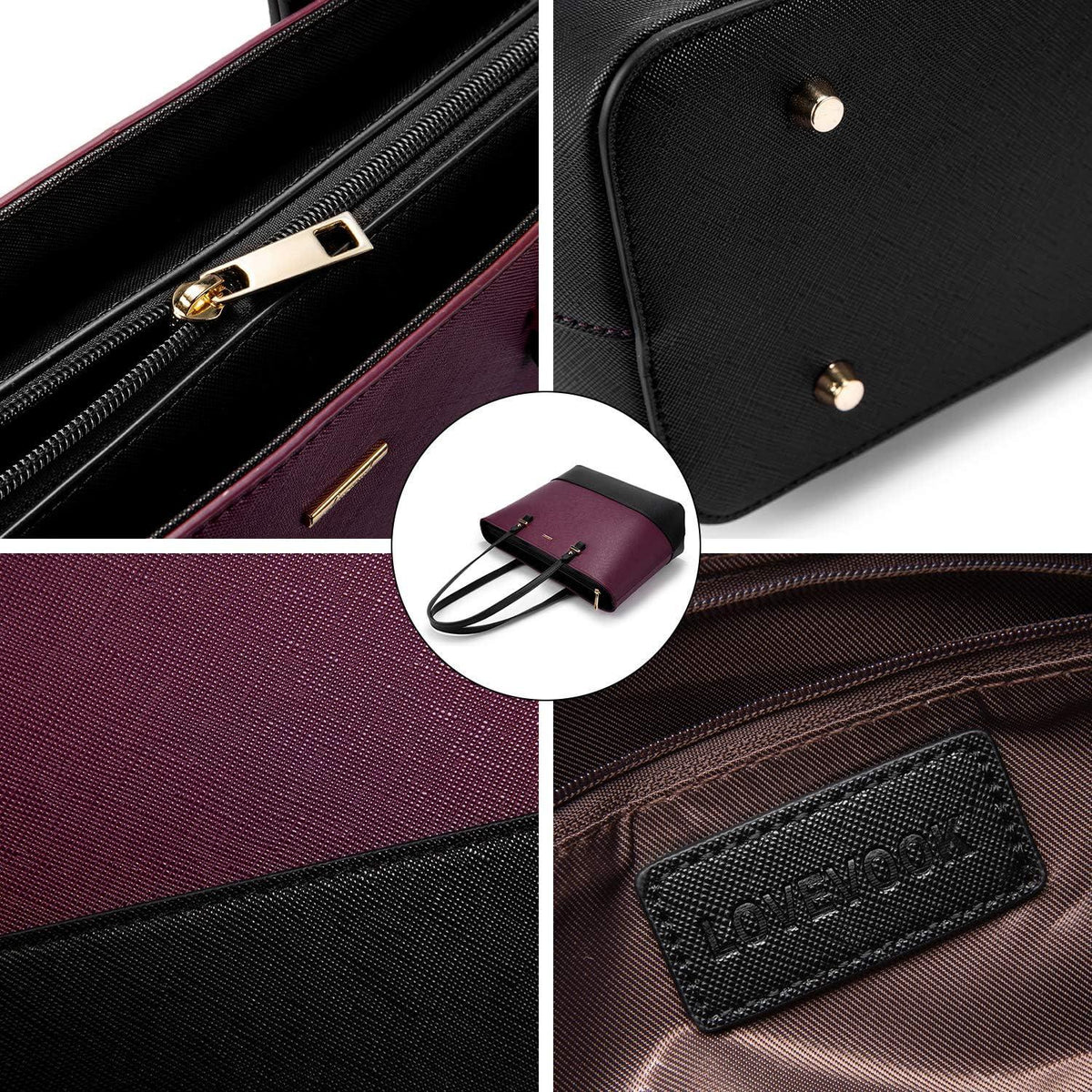 Damentasche Schultertasche Set Shopper Groß Umhängetasche Henkeltasche