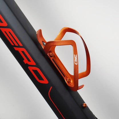 CNC Fahrrad Flaschenhalter Set (2x) Orange