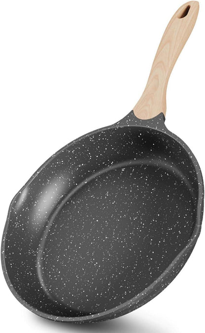 JEETEE Pfannenset 3-teilig 20 24 28 cm Induktion geeignet Grey Antihaftbeschichtung