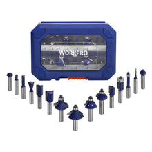 WORKPRO 15tlg. Fräser Set 8mm Schaft Oberfräse Zubehör Holz
