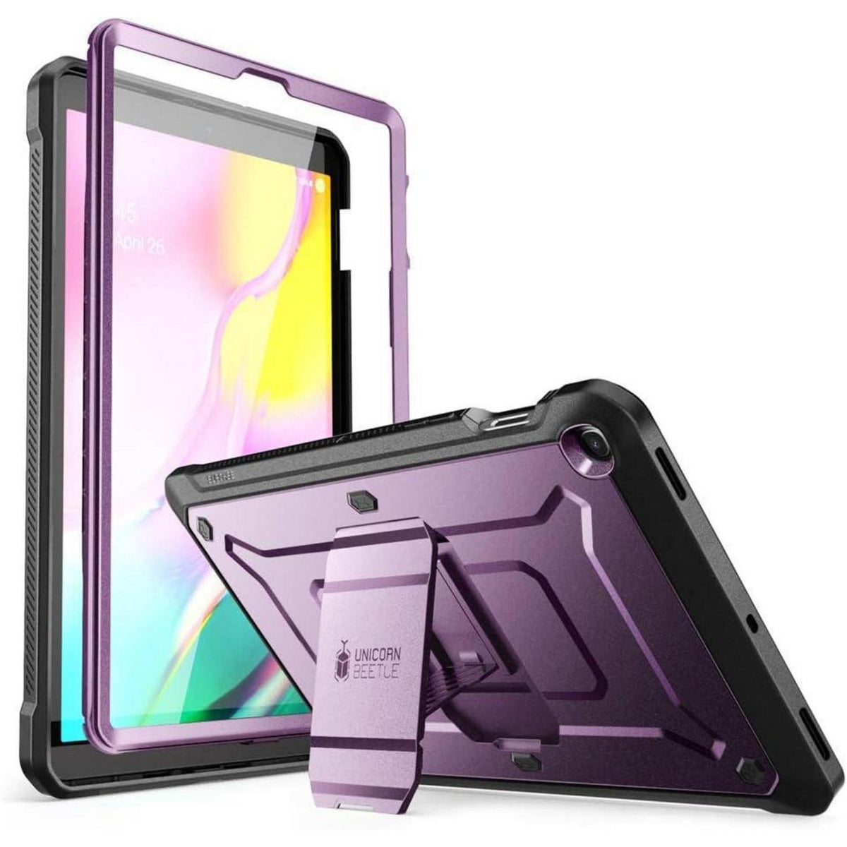 Robustes Tablet-Case mit Ständer für 10,5 Zoll, Violett