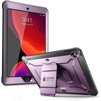 Schutzhülle für iPad 10.2 Zoll mit Ständer & Gürtelclip (Lila)