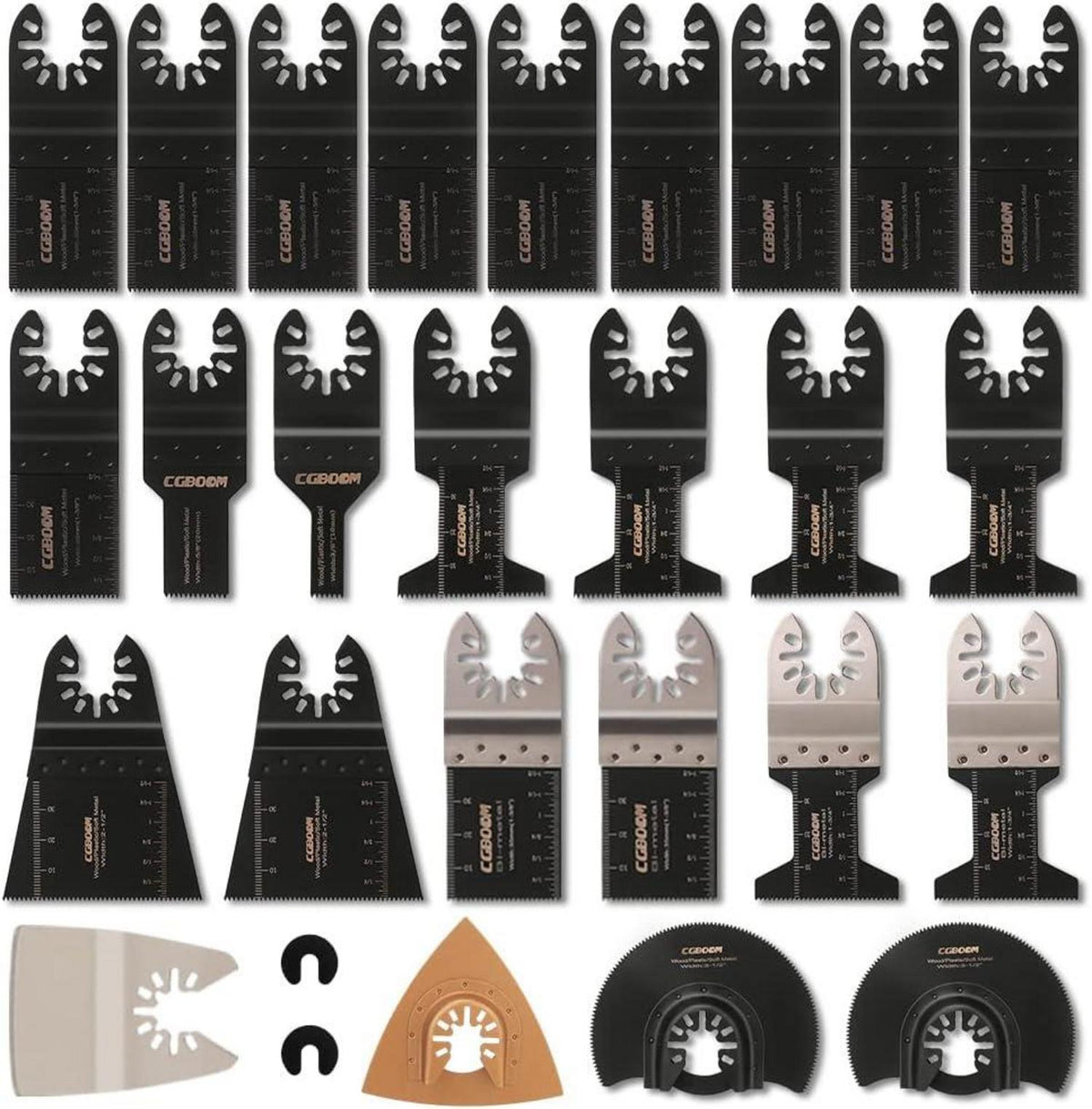 28 tlg Multitool Zubehör Oszillierendes Sägeblatt Set Mix Klingen für