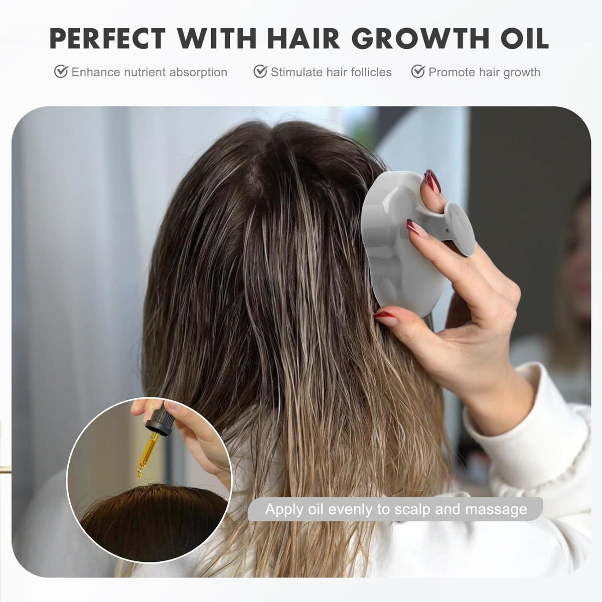 Kopfhaut Massagebürste Shampoo Haarbürste Peeling Kopfmassage