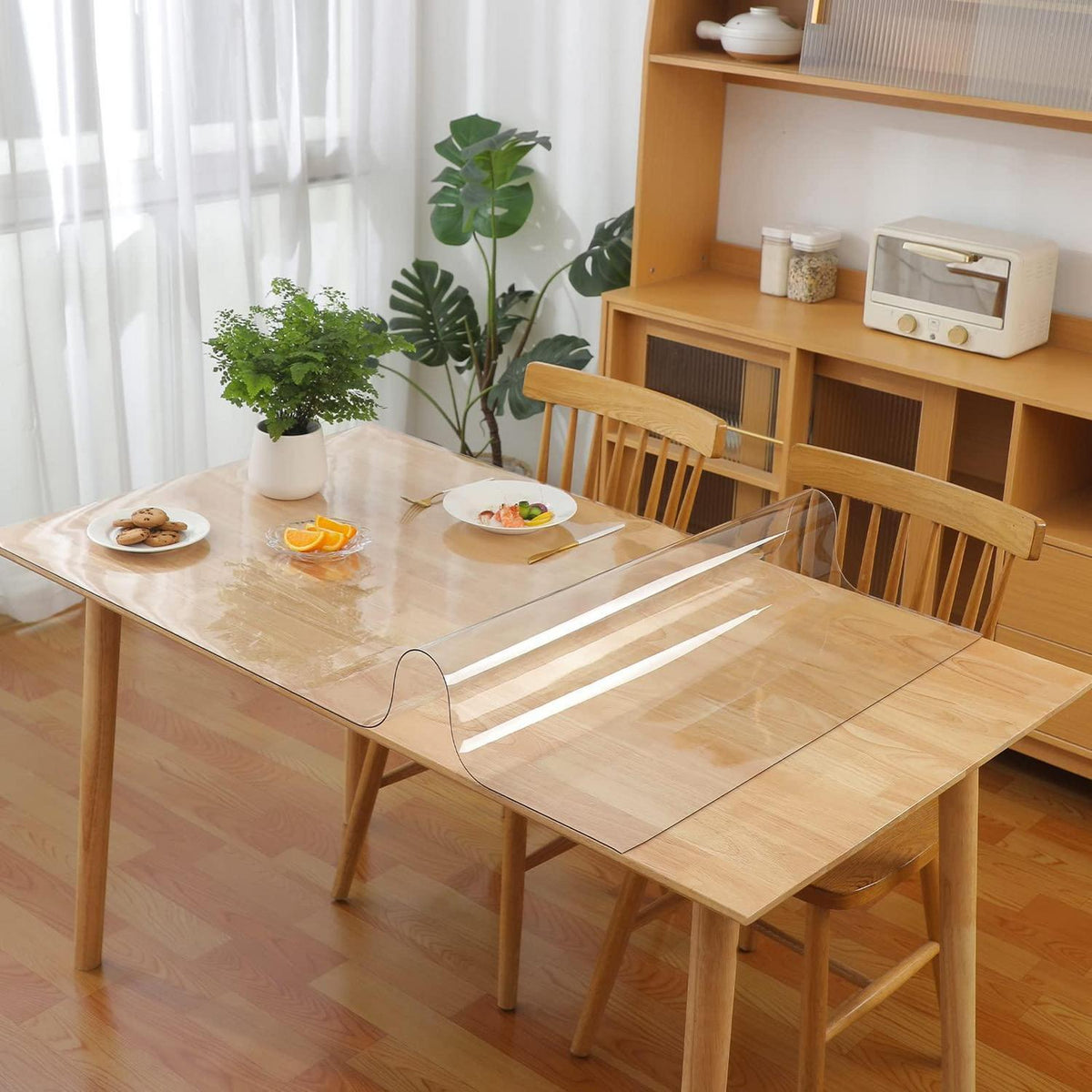 Transparente Tischdecke PVC 180x100 cm - Tischfolie 2mm Schutz