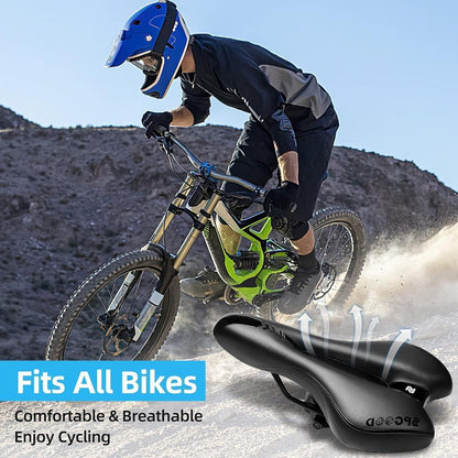 SPGOOD Fahrradsattel Gel Ergonomisch Wasserdicht 27 * 16cm