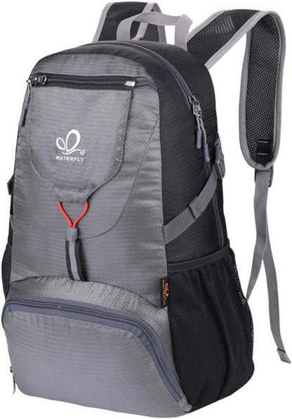 Ultraleichter Faltbarer Outdoor-Rucksack 20L Grau Mesh Damen Herren