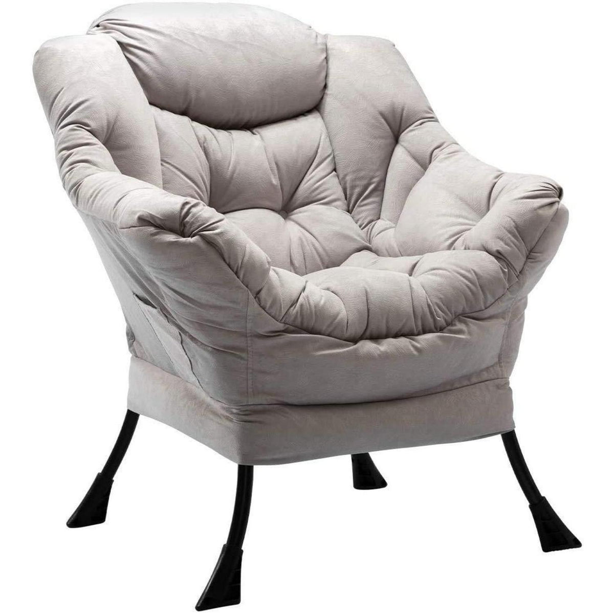 Lesesessel Ohrensessel Grau – Bequemer Lounge Sessel für Wohnzimmer
