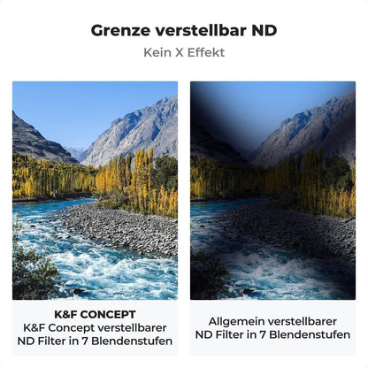 Variabler Graufilter ND8-128 (3-7 Blenden) für Landschafts- & Videofotografie