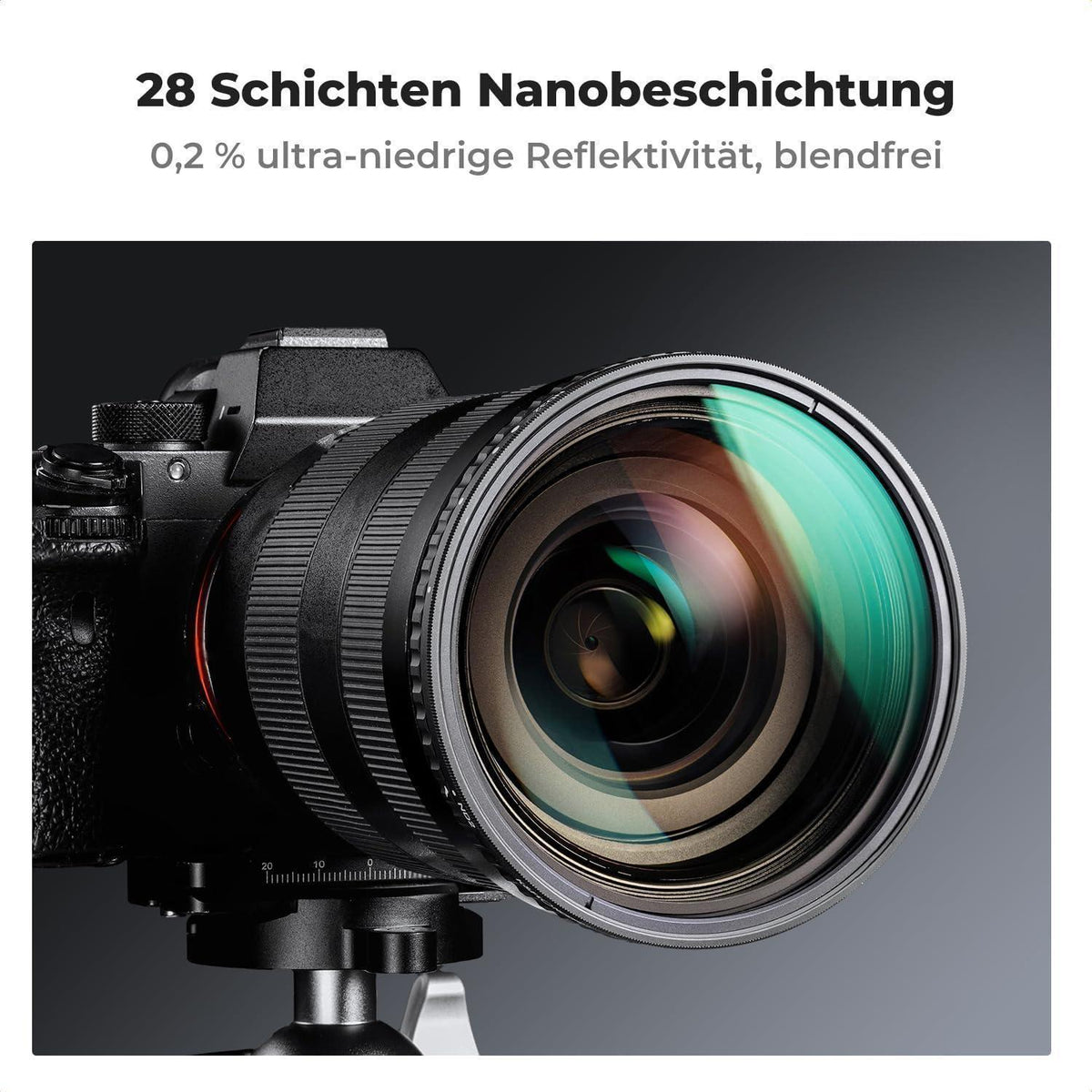 Variabler Graufilter ND8-128 (3-7 Blenden) für Landschafts- & Videofotografie