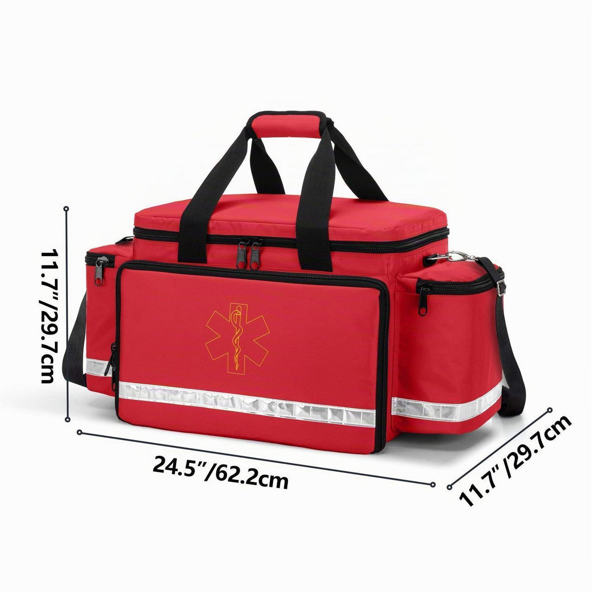 Professionelle Notfalltasche für Rettungskräfte – Rot