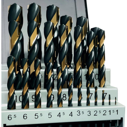 Metallbohrer Set HSS M2 25-teilig für Stahl & Blech