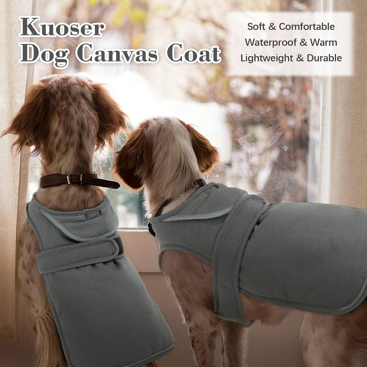 Leinwand Hund Wintermantel Reflektierende Fleecejacke Wasserdicht