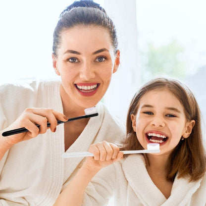 4er Set Weiche Mikro Nano Zahnbürste für Erwachsene und Kinder