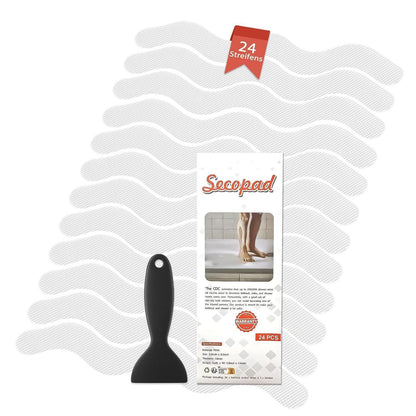 Anti-Rutsch Badewanne Aufkleber Set mit Schaber