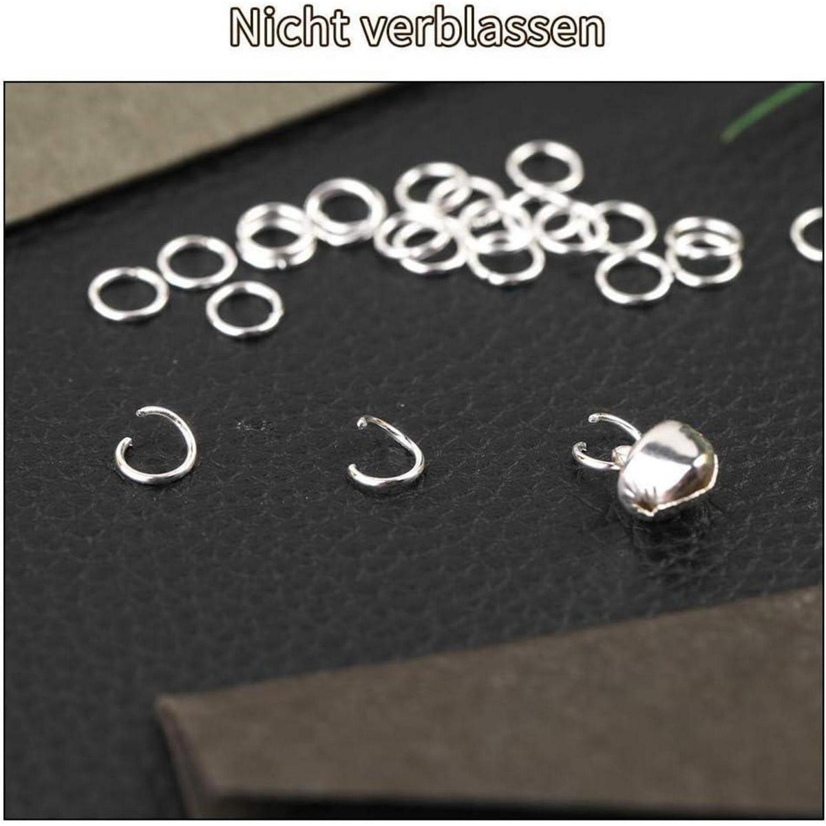 1200 Spaltringe für Schmuckherstellung mit Box
