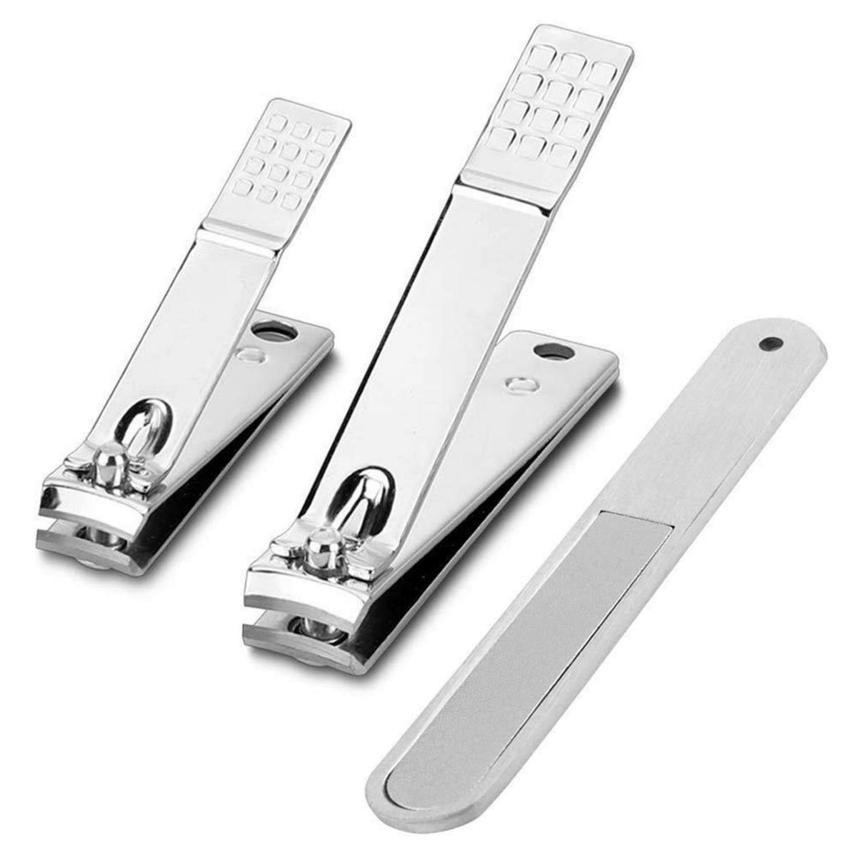 Nagelknipser Set Edelstahl – Großer & Kleiner Knipser + Nagelfeile