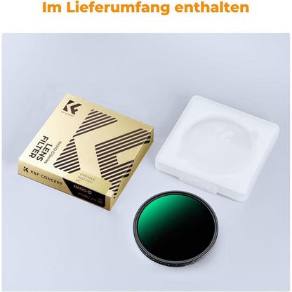 Variabler ND-Filter 82mm ND3-ND1000 (1.5-10 Blendenstufen)