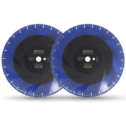 Diamant-Trennscheiben 2er-Set 350mm Allzweck für Stahlbeton & Metall