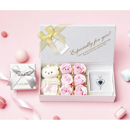 Silber Herz Kette Damen "I love you" Gravur & Geburtsstein