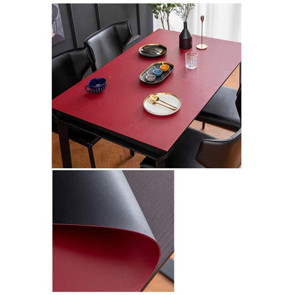 PU Tischdecke wasserdicht Schwarz Rot 90x150 cm