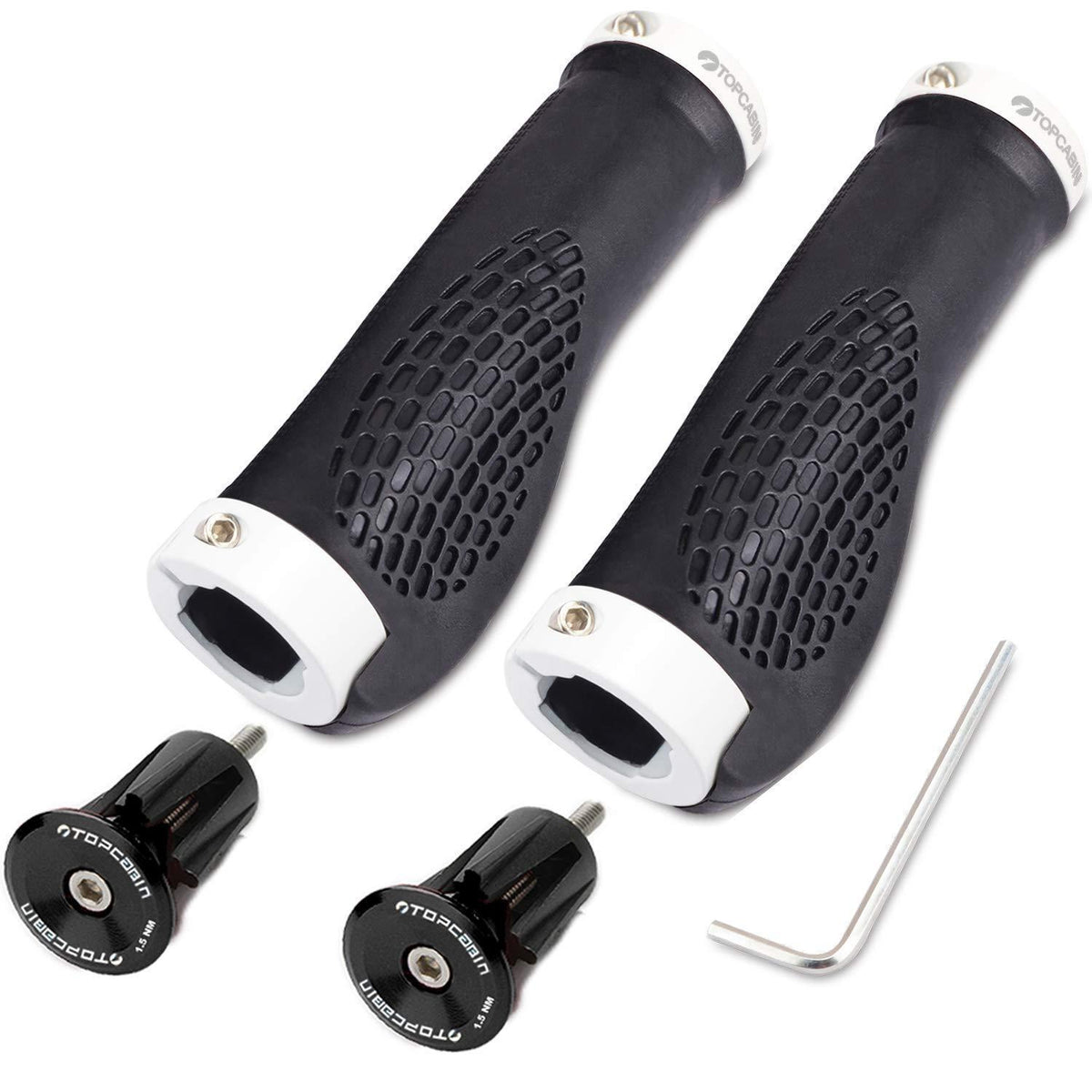 Fahrradgriffe Ergonomisch Weiß 1 Paar
