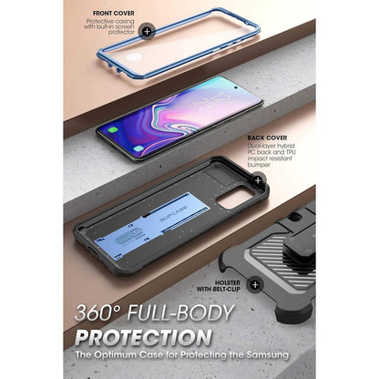 Outdoor Hülle für Samsung Galaxy S20 FE 5G mit Holster Blau