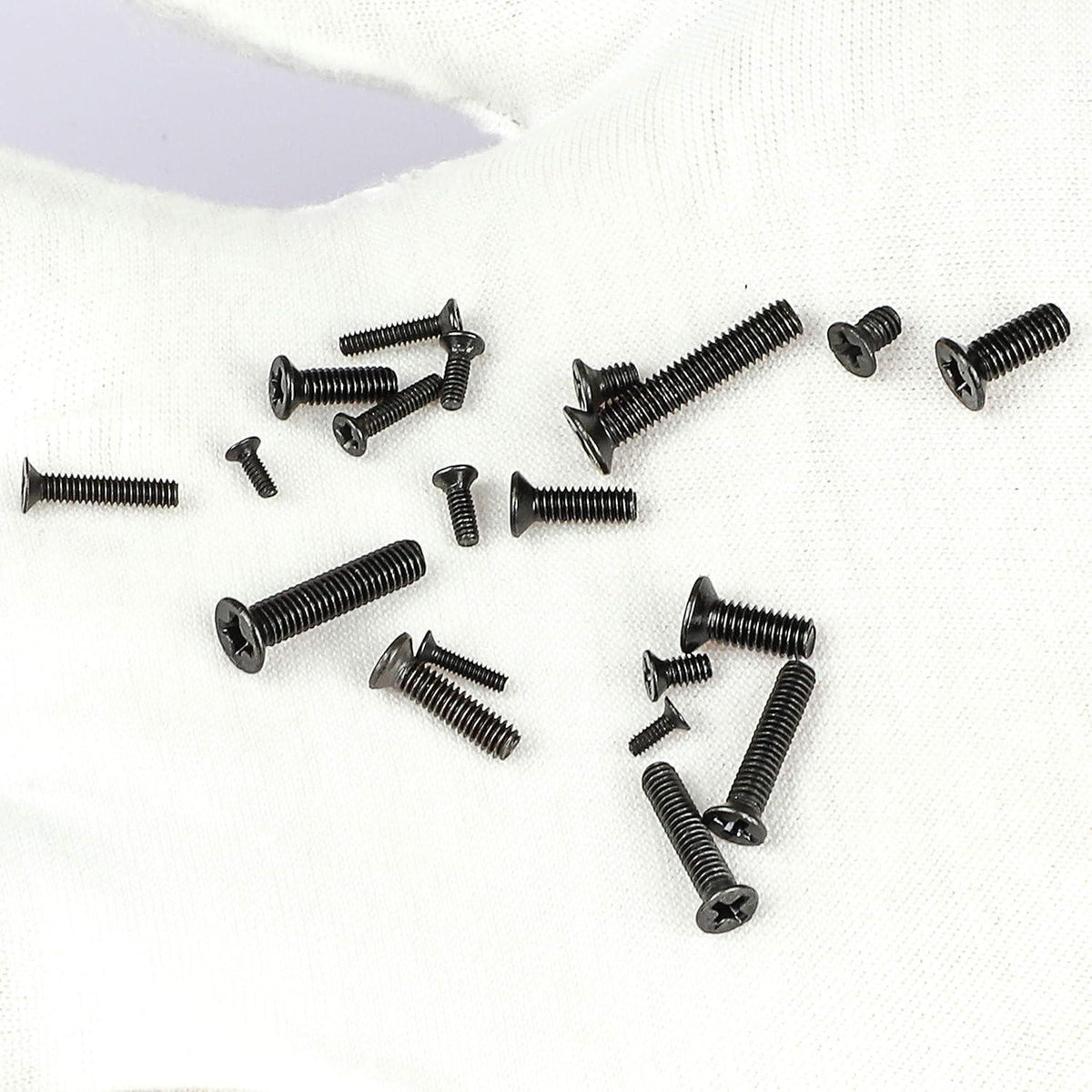Laptop Schrauben Set 720 Stück M1.4-M3 Phillips Flachkopf Schwarz
