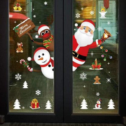 Weihnachtsfenster Aufkleber – Abnehmbar & Dekorativ