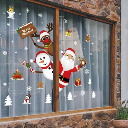 Weihnachtsfenster Aufkleber – Abnehmbar & Dekorativ