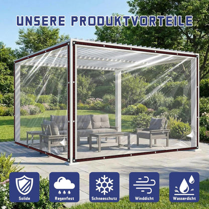 Transparente Plane 2x3m | Wasserdicht, Wetterfest & Vielseitig
