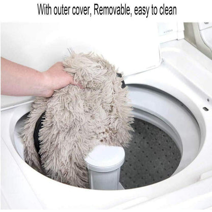 Rundes Hundebett Plüsch 120CM Grün – Weiches Kuschelkissen