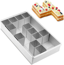 MEESOGA DIY Zahlen und Buchstaben Backformen Set Aluminum Antihaft
