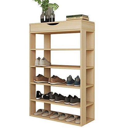 Holz Schuhregal 5 Ebenen – Schuhschrank für 20 Paar Schuhe