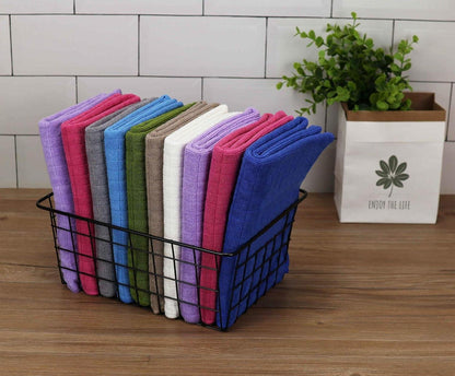 8er-Set Microfaser Küchentücher pink 45x65cm, saugfähig fusselfrei