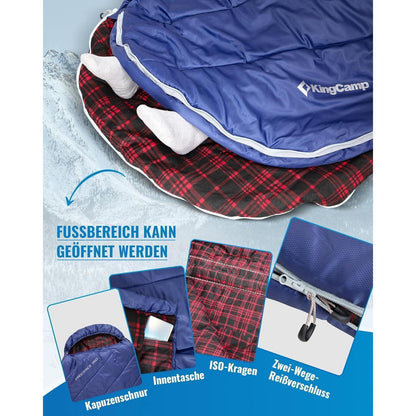 XXL Baumwoll-Deckenschlafsack für Erwachsene – Warm & Komfortabel