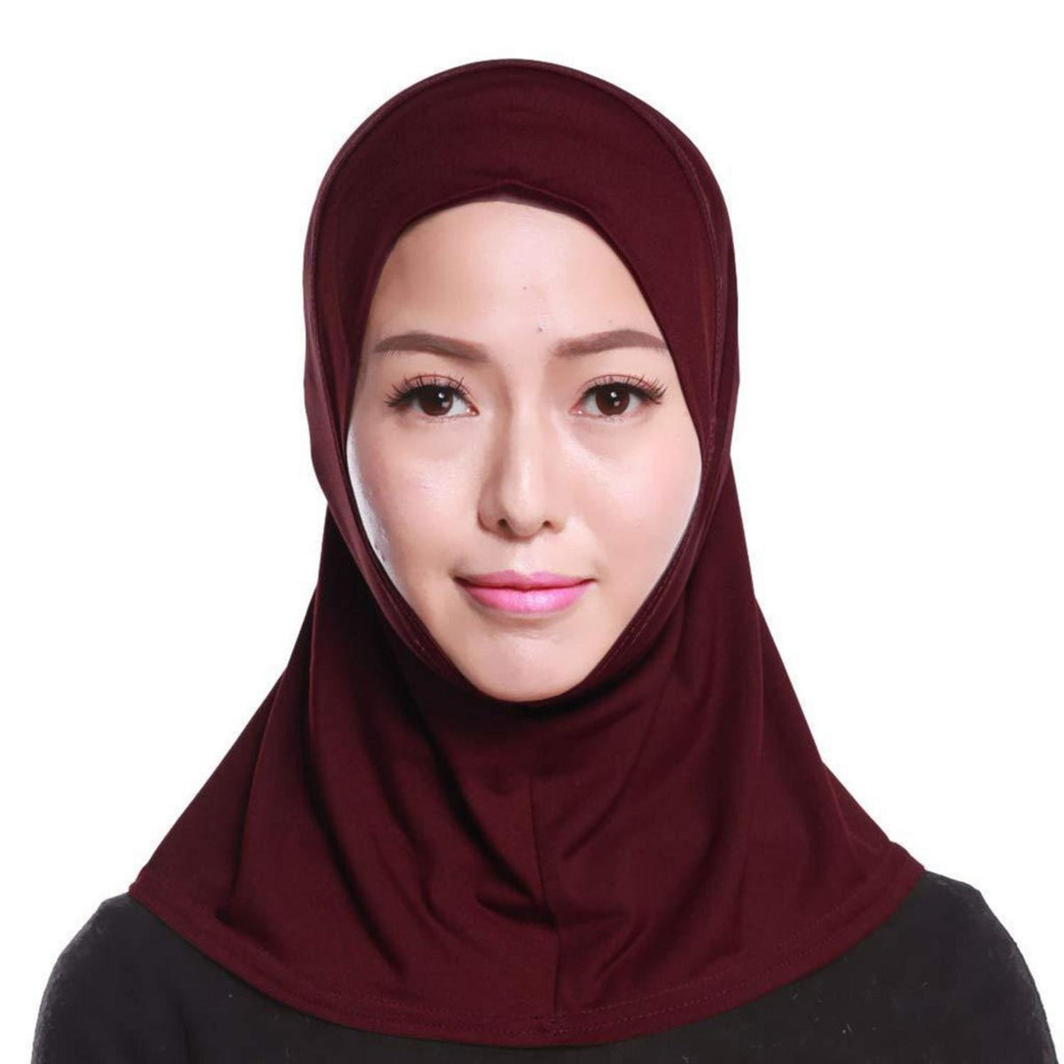 Muslimischer Baumwoll Hijab Schal mit Kapuze – 20 Farben