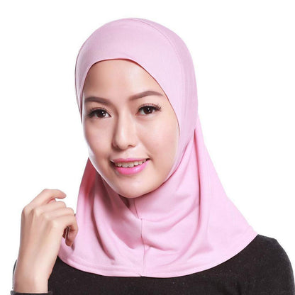 Muslimischer Baumwoll Hijab Schal mit Kapuze – 20 Farben