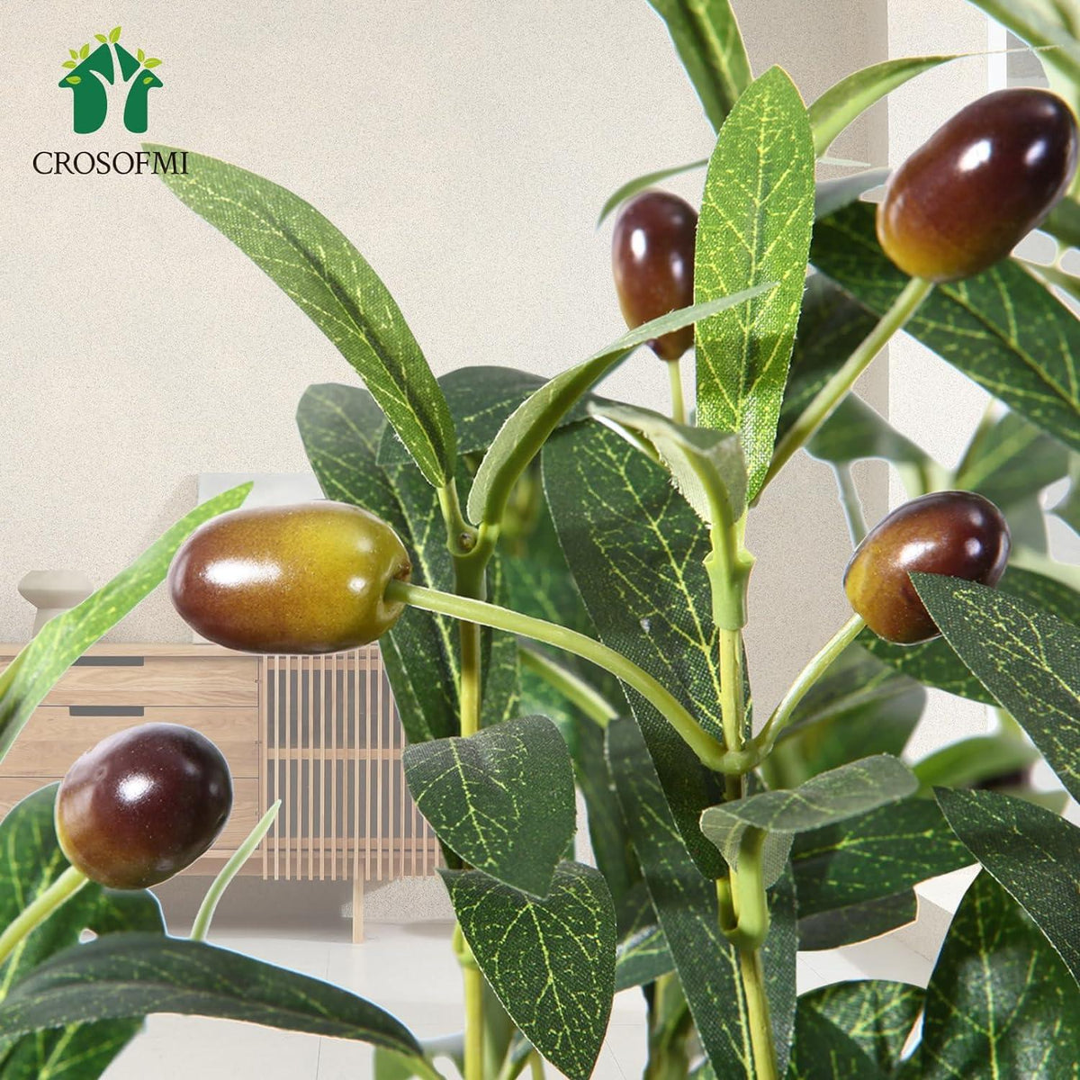 Künstlicher Olivenbaum 180cm Topfpflanze Indoor Outdoor Deko