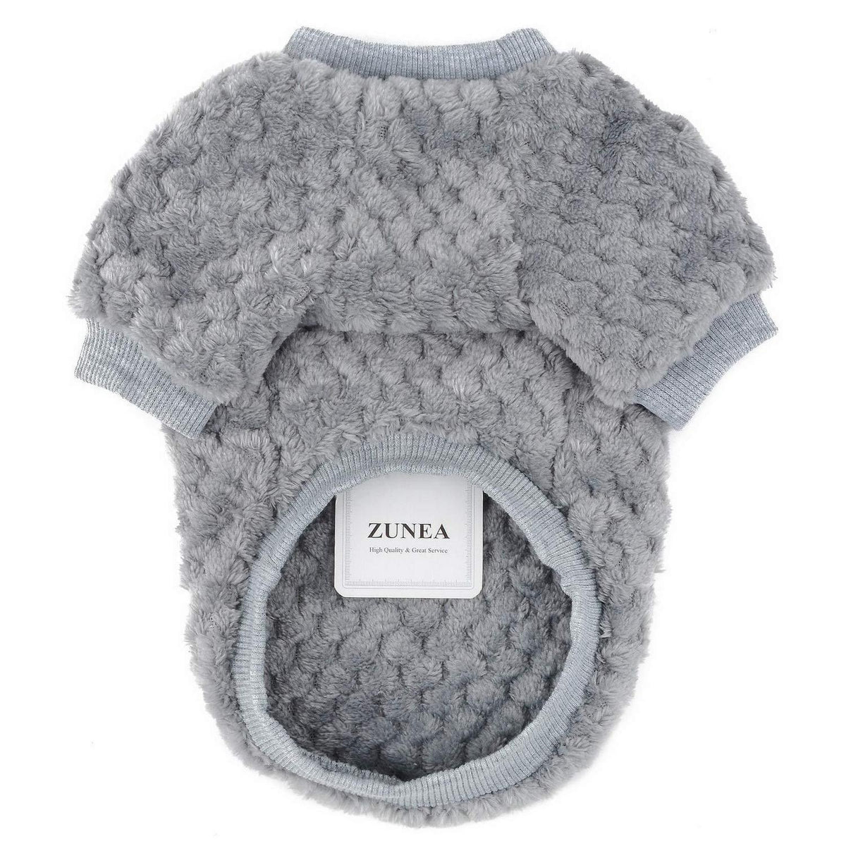 Hundepullover Fleece Wintermantel Grau XL