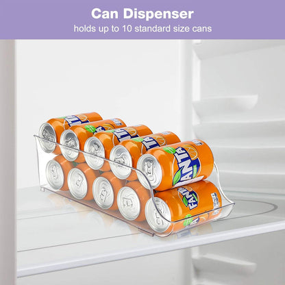 Puricon Dosenhalter Kühlschrank Organizer Stapelbar Kunststoff Dosenspender
