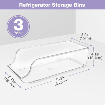 Puricon Dosenhalter 3 Stück Stapelbar Dosen Kühlschrank Organizer
