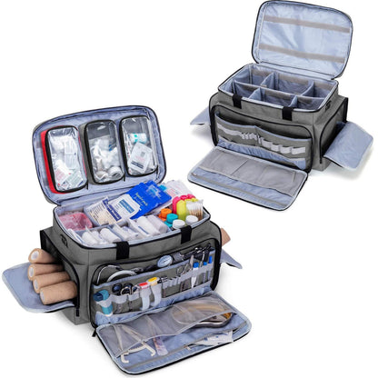 Trunab Notfalltasche Grau mit Trennwänden & Rutschfestem Boden