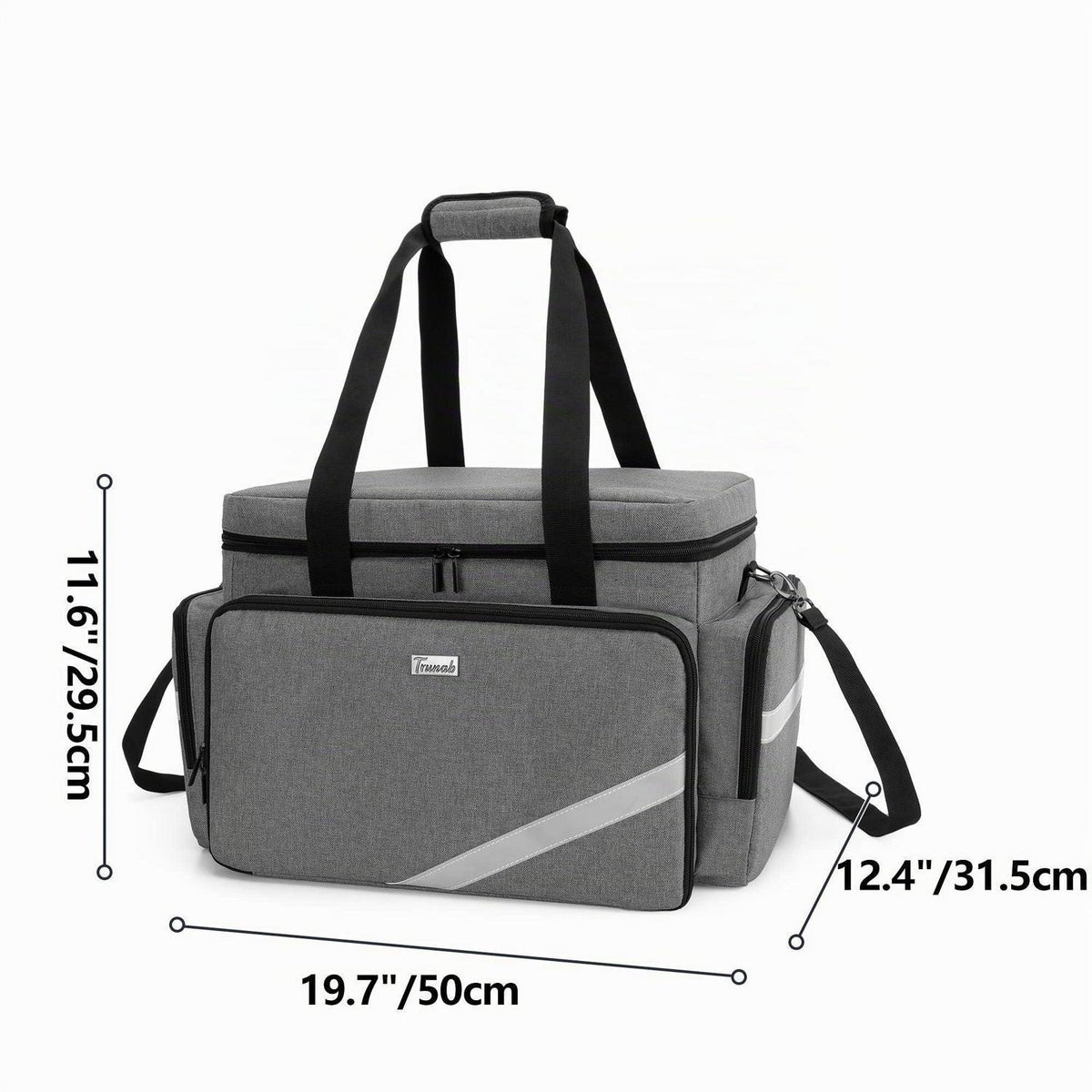 Trunab Notfalltasche Grau mit Trennwänden & Rutschfestem Boden