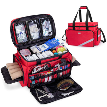 Trunab Notfalltasche Rot mit Trennwänden & Rutschfestem Boden