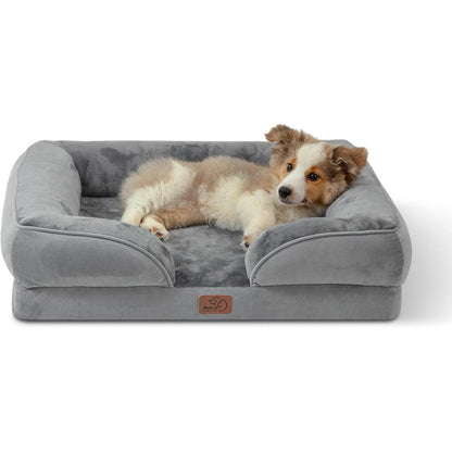 Orthopädisches Hundebett 71x58 cm, grau, mit Memory-Schaum