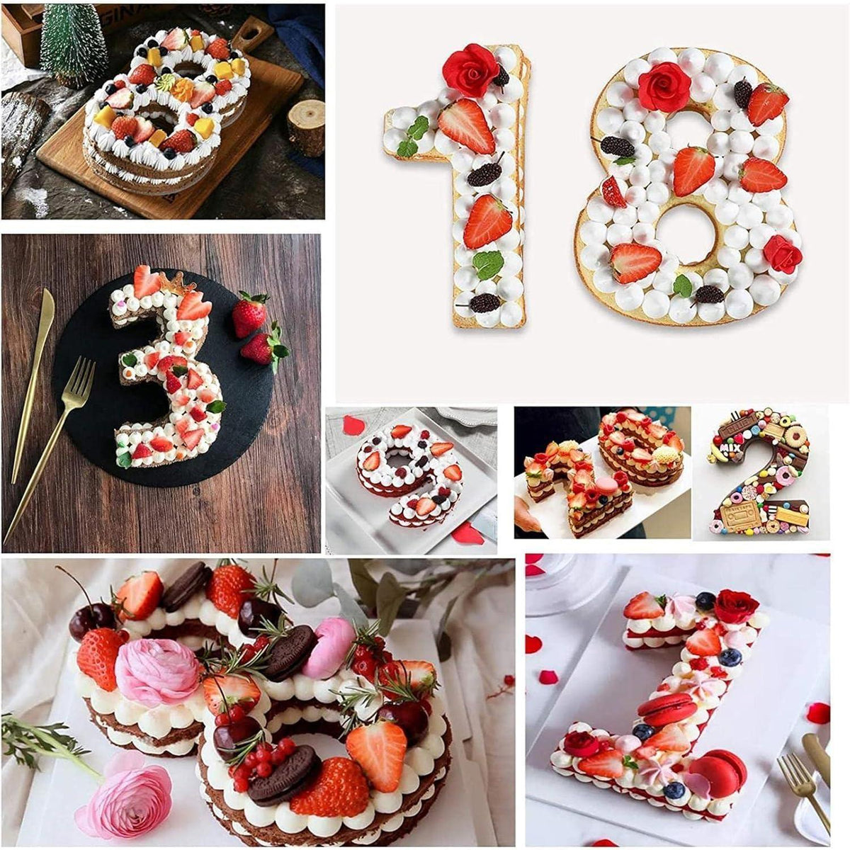 Silikon Backform Zahlen 3D – Kuchenform für Geburtstag & Jubiläum